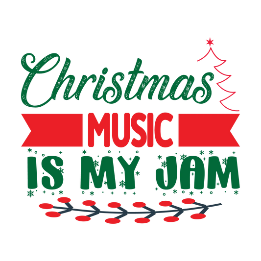 Christmas Music Is My Jam 2 DTF Rocket