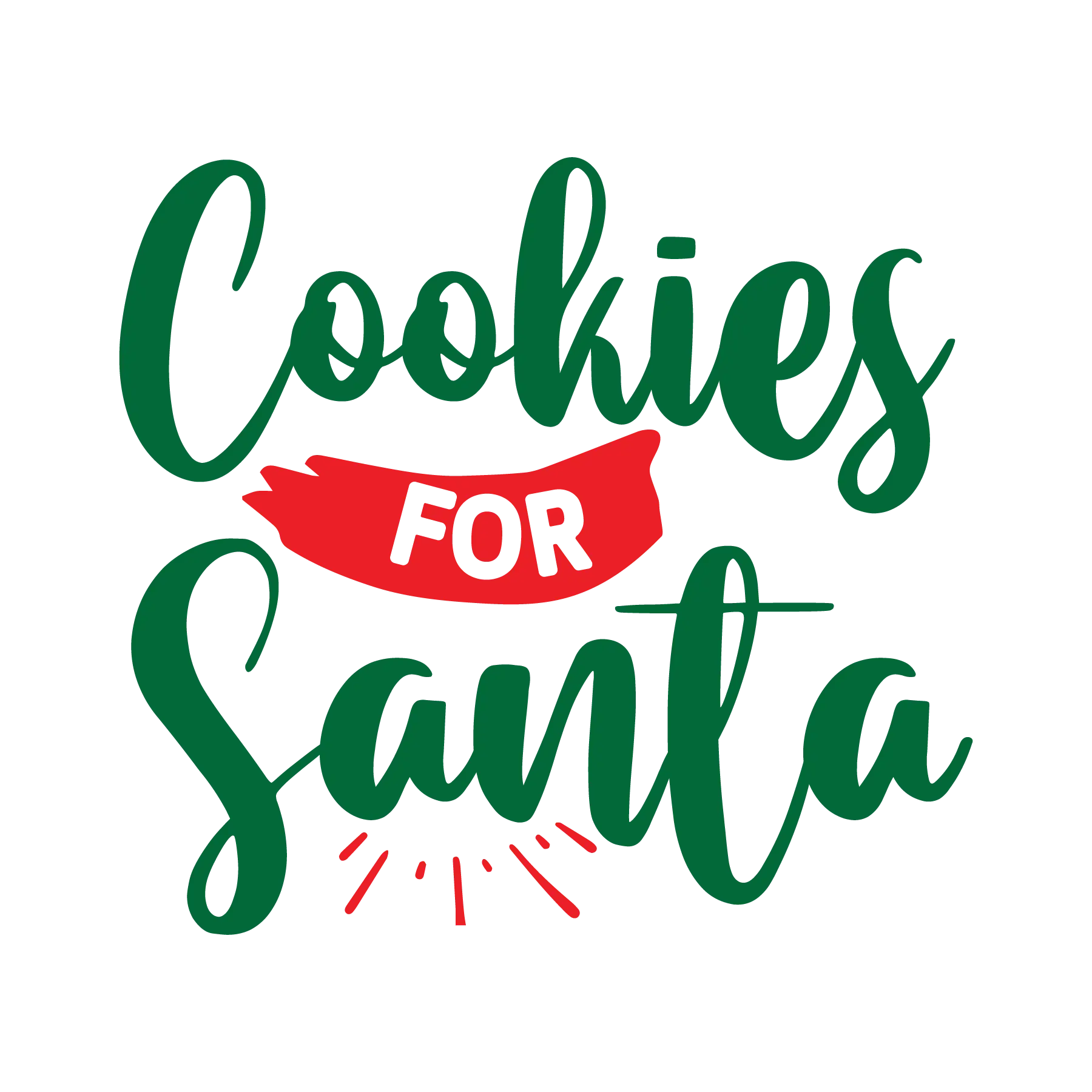 Cookies For Santa DTF Rocket