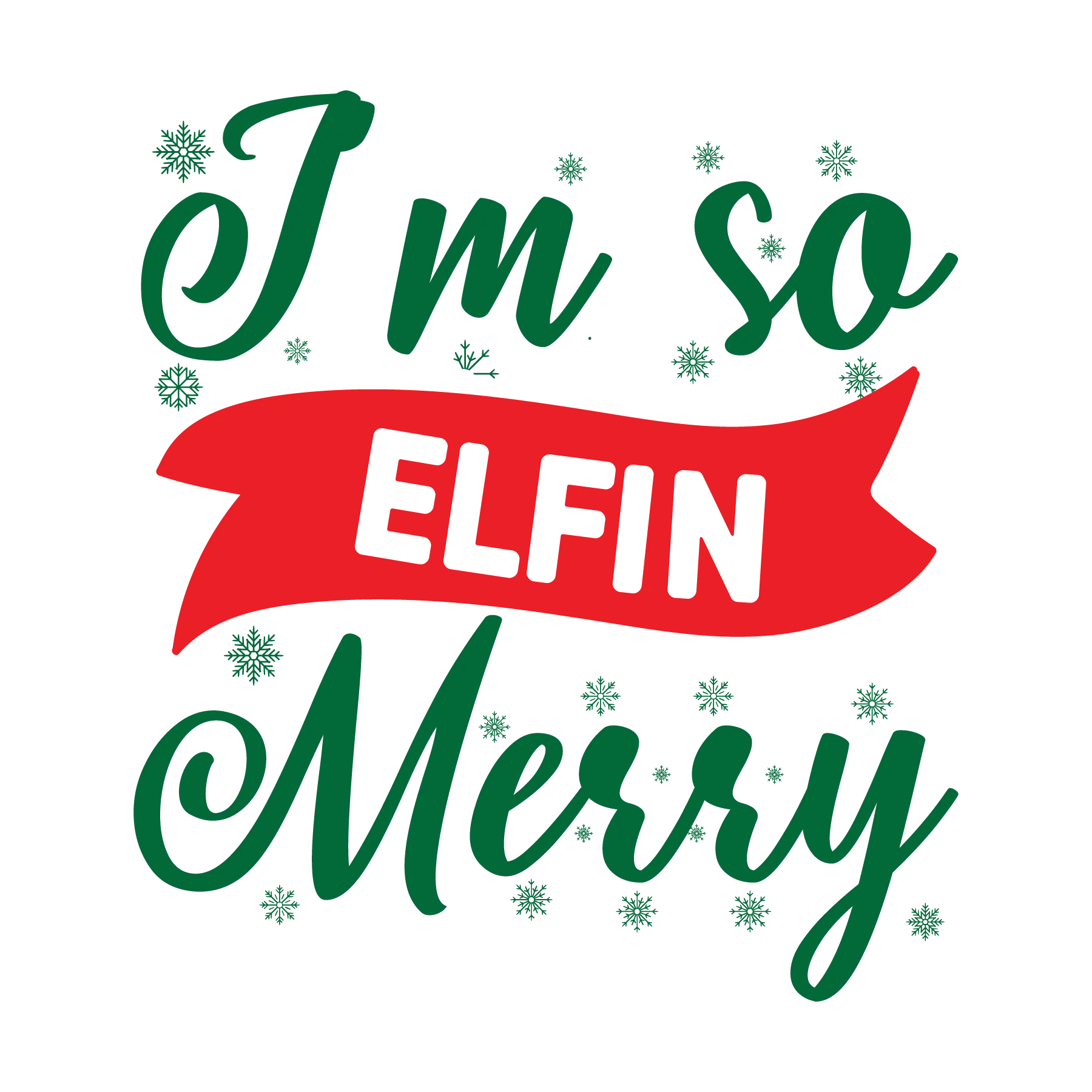 I'm So Elfin Merry 2 DTF Rocket